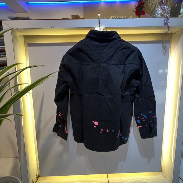 Black with Pink and Blue accents Jacket