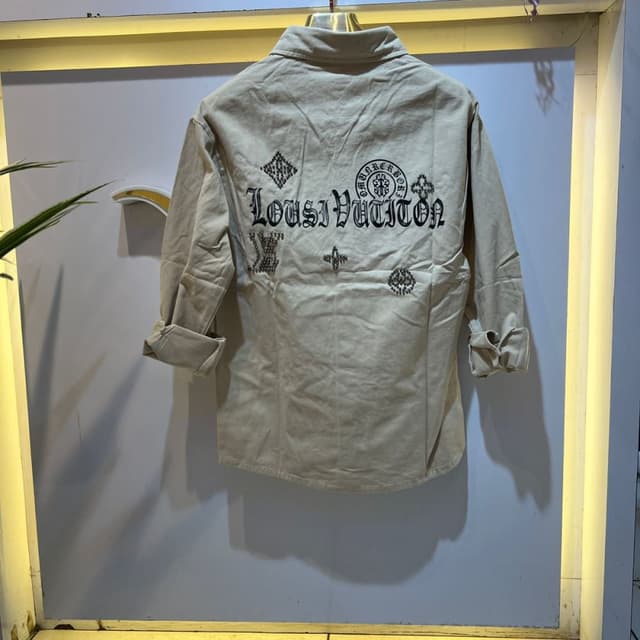 Beige and Black Shirt