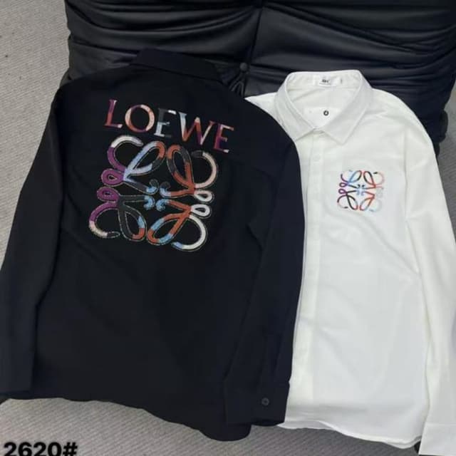 Black and White with Multicolor accents Shirt