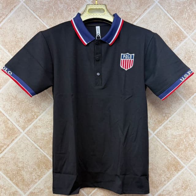 Black, Blue, Red, White Polo Shirt