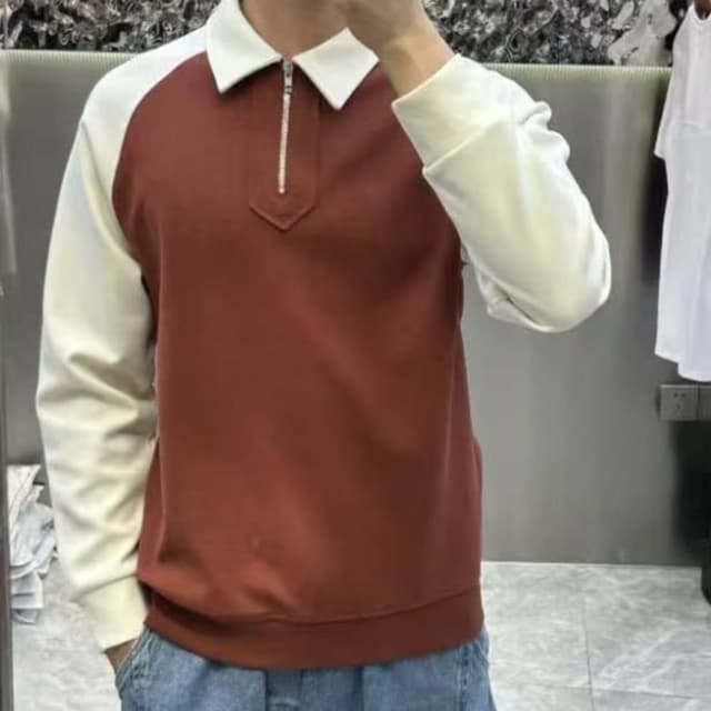 Rust and Off-White Sweatshirt