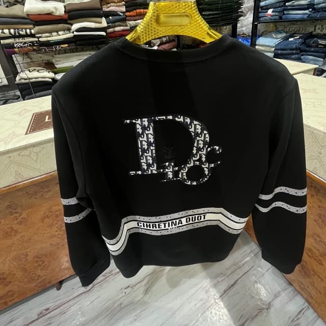 Black, White, Blue Sweatshirt
