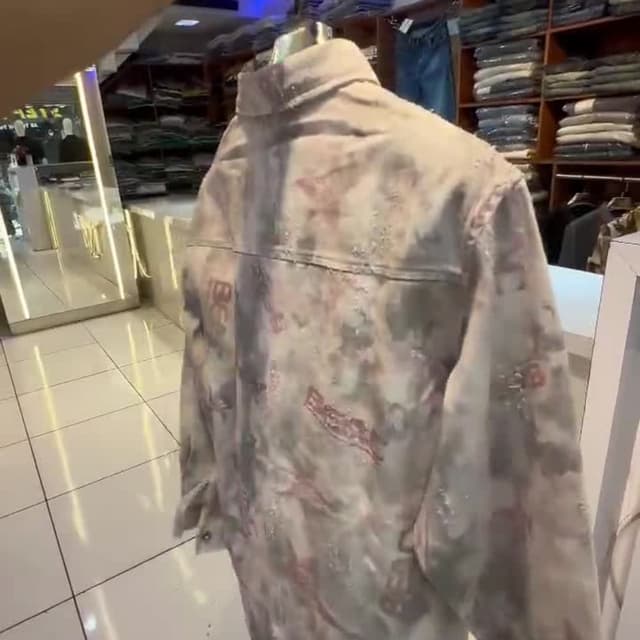 Grey, blush pink, and white Jacket