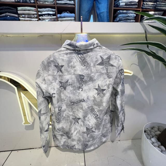 Gray and White Jacket