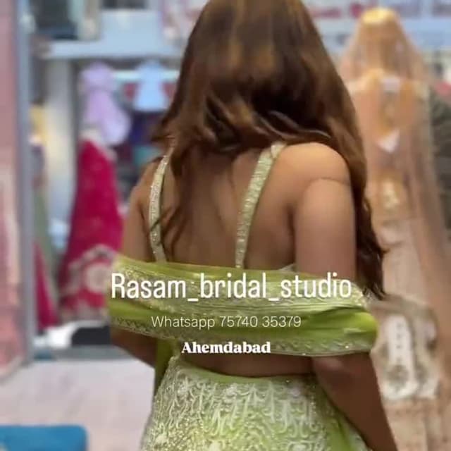 Light Green and Silver Lehenga Choli