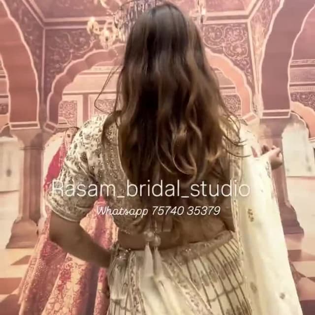 Ivory, Gold Lehenga Choli