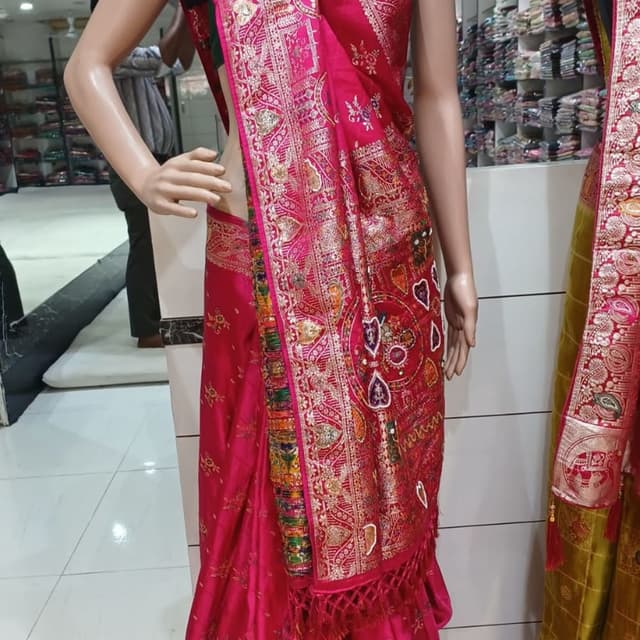 Tissue handwork sarees