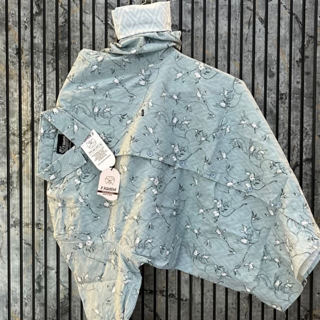 Pale Blue, White Shirt