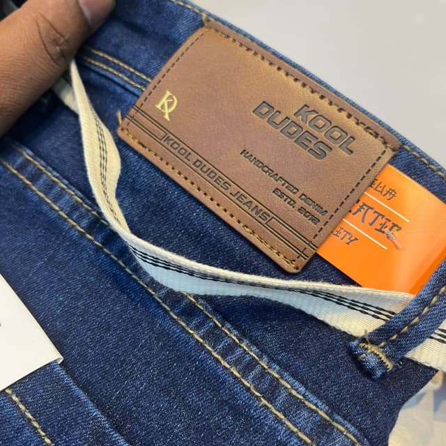 Dark Blue, Brown, White Jeans