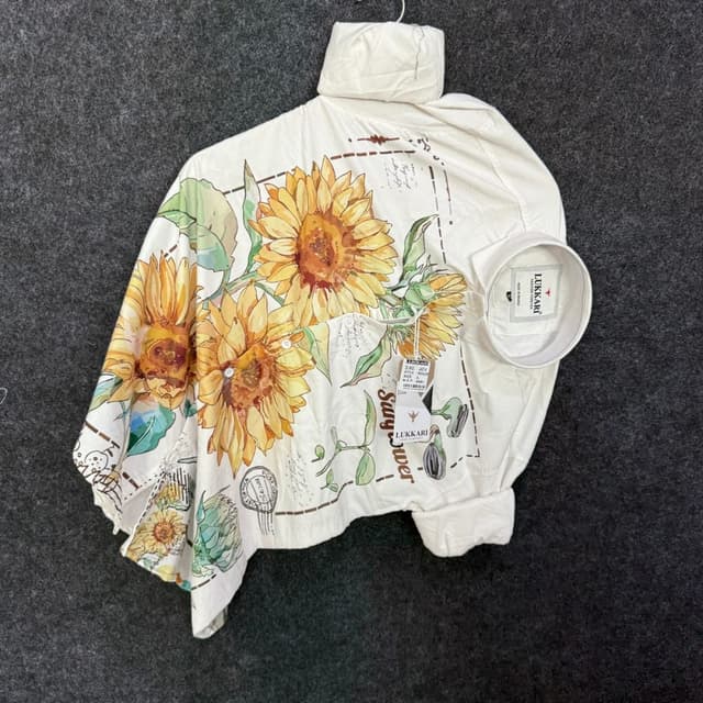 White, Yellow, Green, Brown Shirt