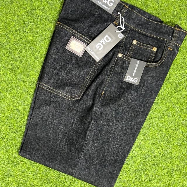 Black with tan stitching Jeans