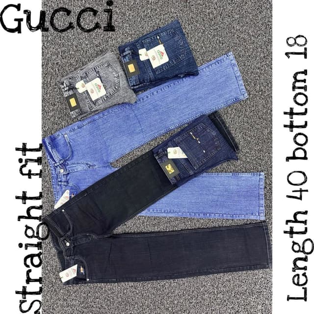 Various shades of blue, gray, and black Jeans