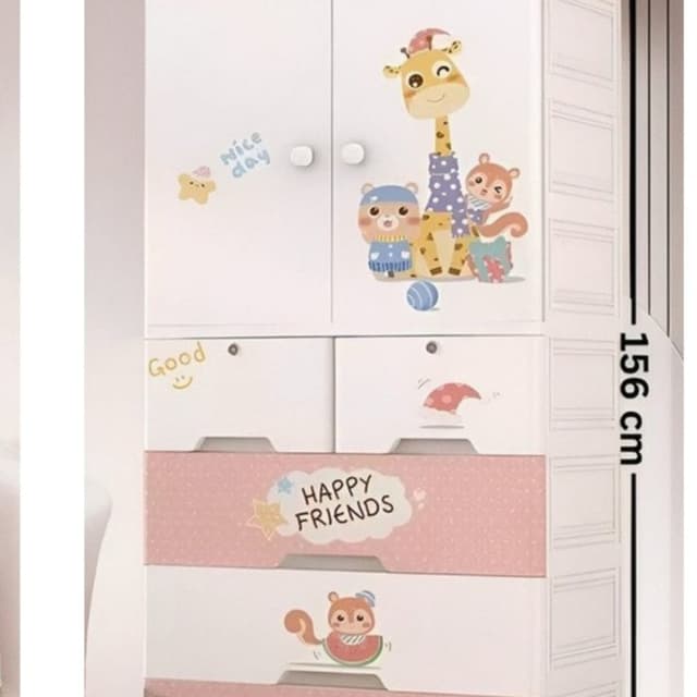 White, Pink Cupboard