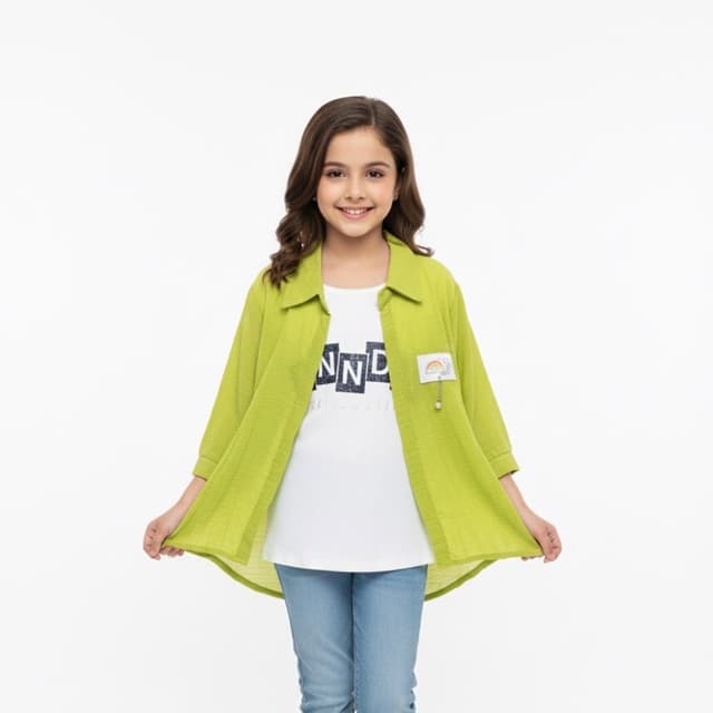 Green and White Jacket