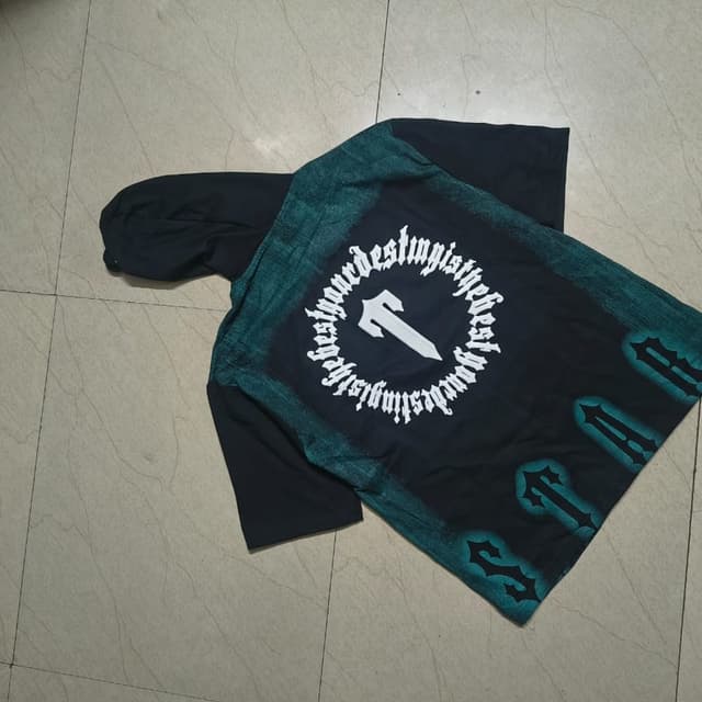 Black and Teal T-Shirt