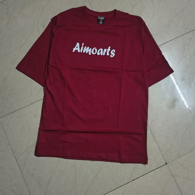 Burgundy with White T-shirt