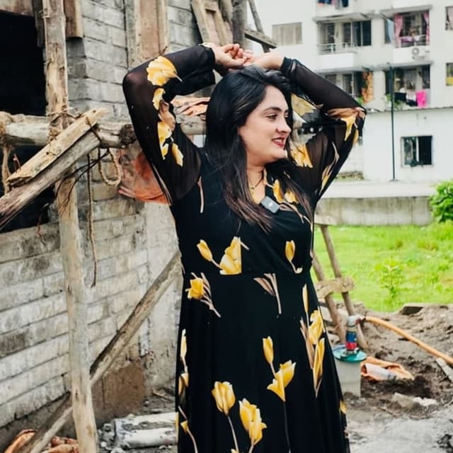 Black and Yellow Dress