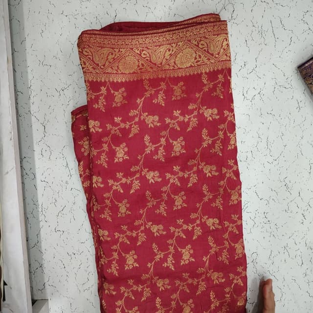 Red and Gold Saree