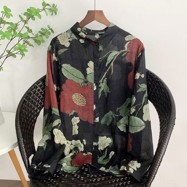 Black, Red, Green, and White Shirt