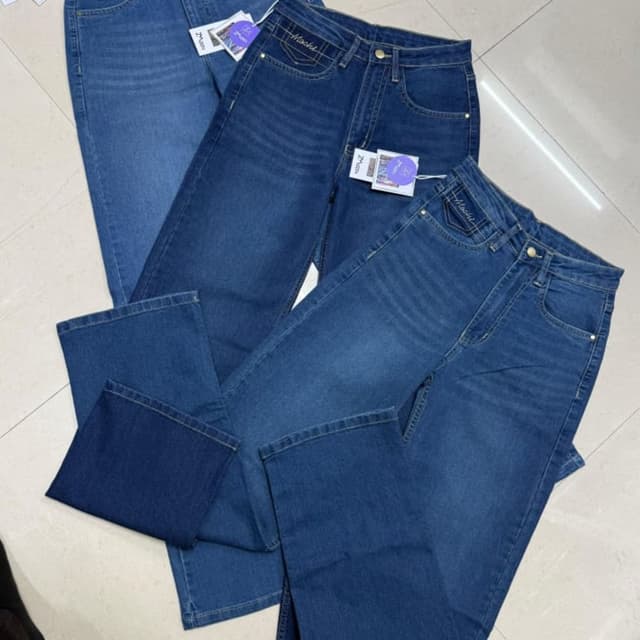 Various shades of blue Jeans