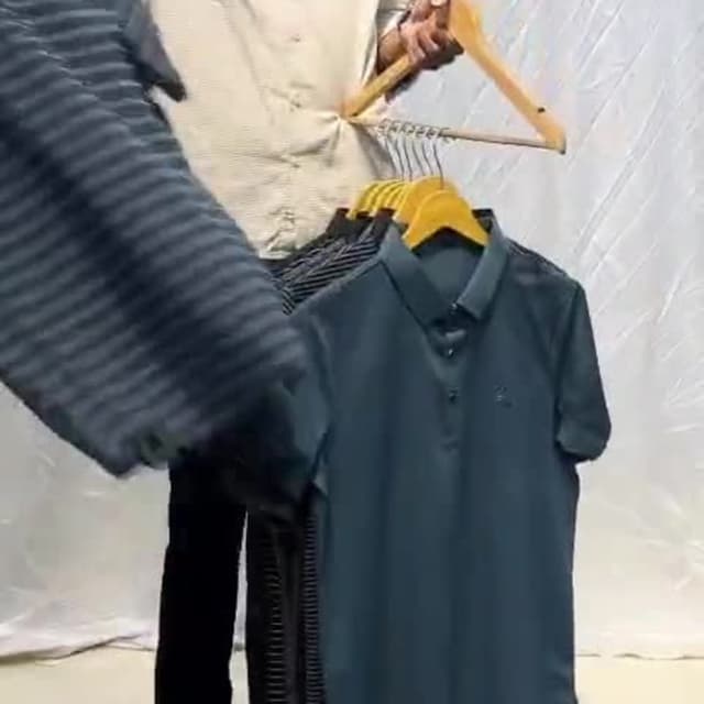 Teal, Black Polo Shirt