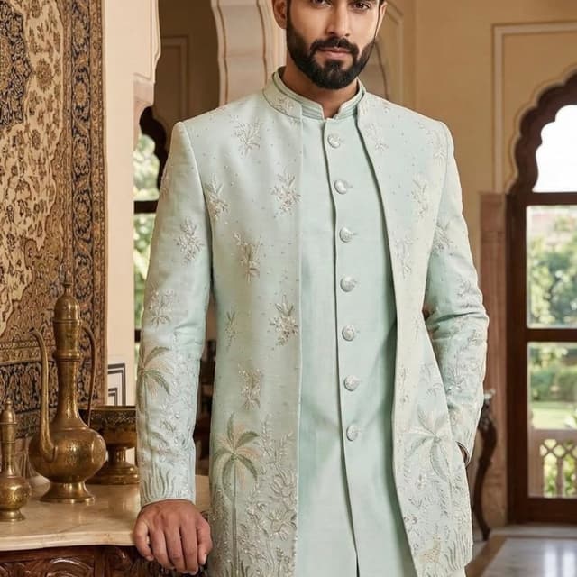 Light Green and White Jacket