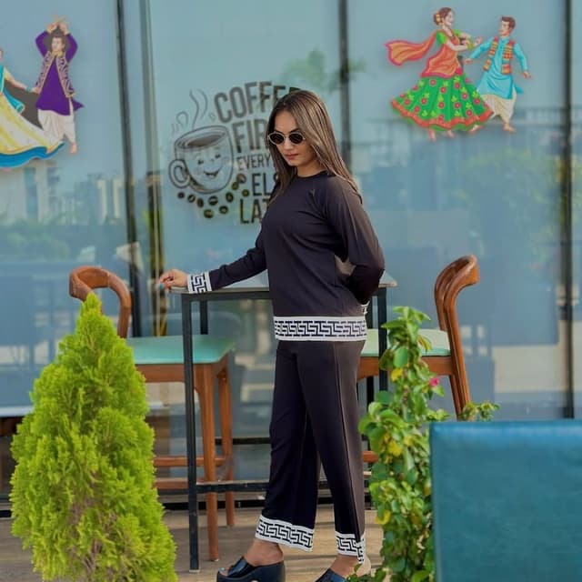 Black and White Tracksuit