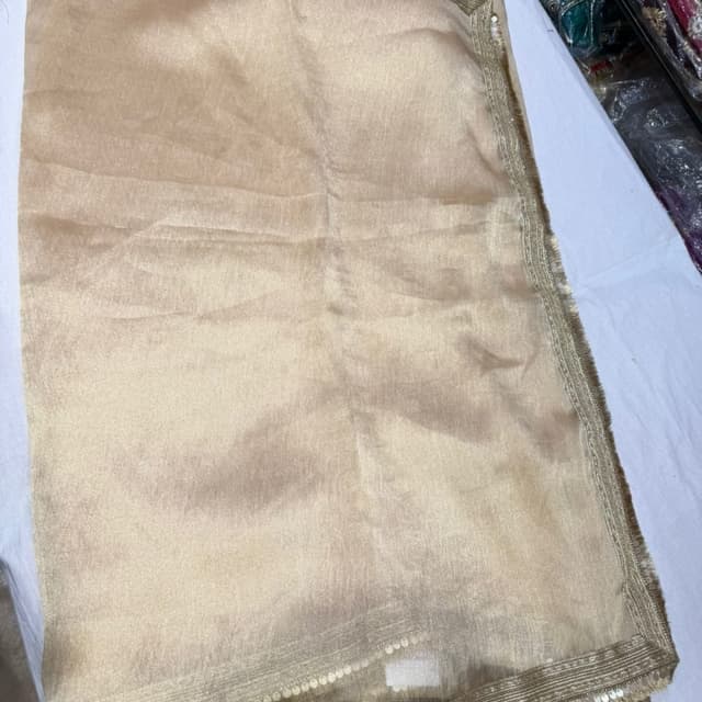 Gold, Beige Dupatta