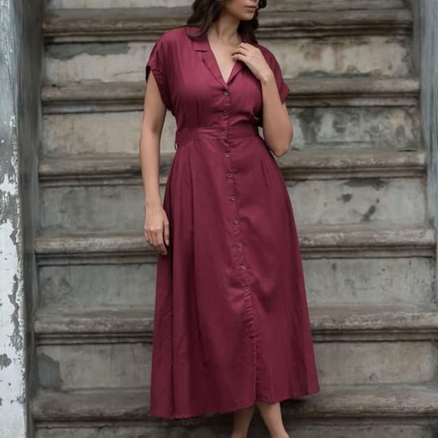 Burgundy Dress