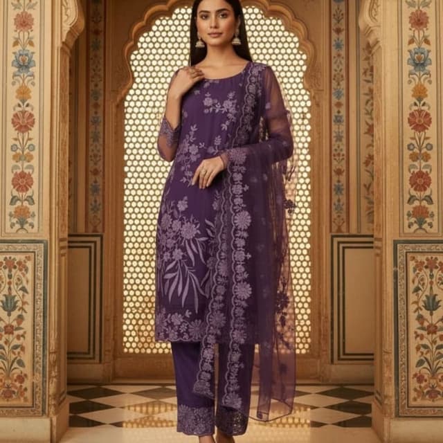 Shades of Purple Salwar Kameez Suit