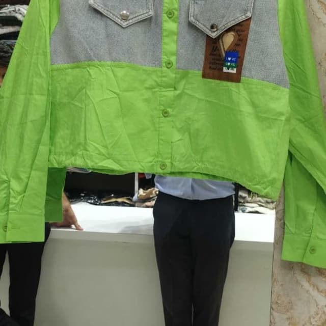 Green and Gray Shirt