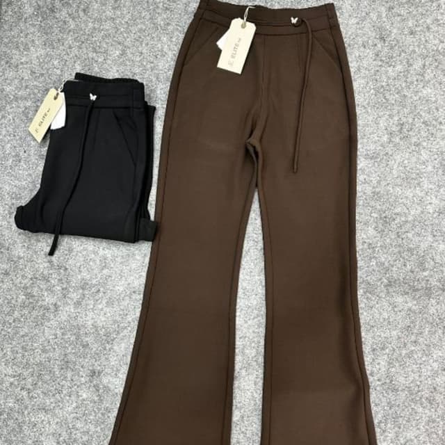 Black and Brown Pants