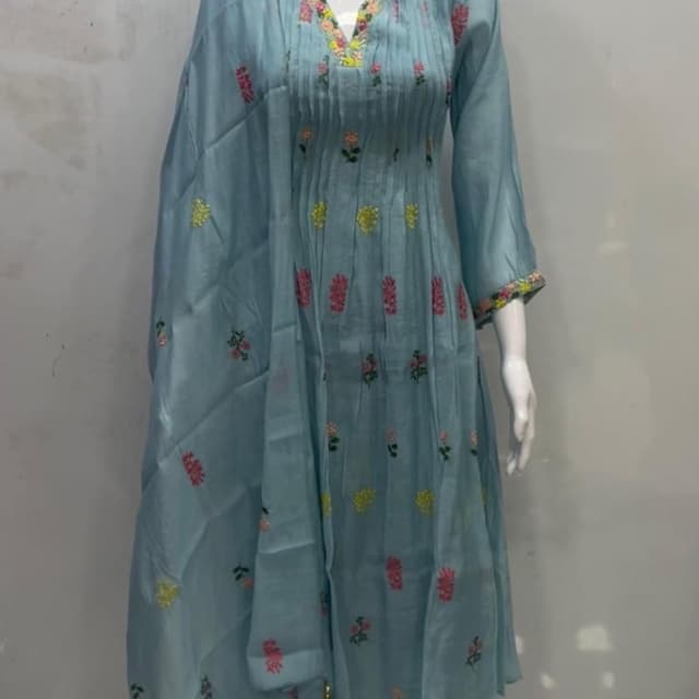 Light Blue, Pink, Yellow, Green Salwar Kameez