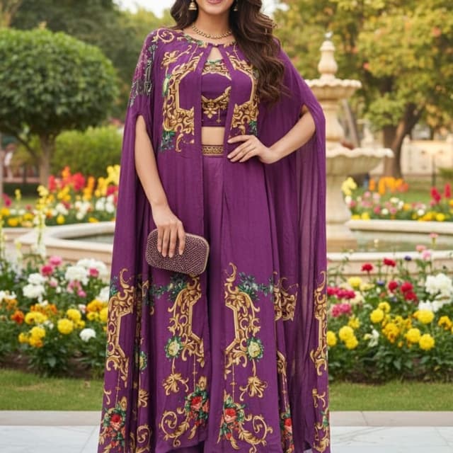 Purple, Gold, Green, Red Cape Set