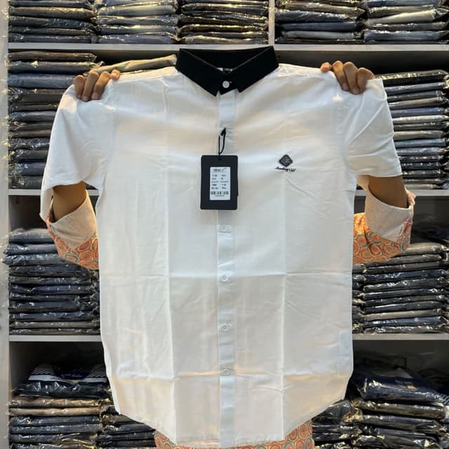 White and Black Shirt