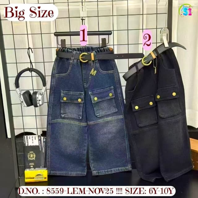 Blue and Black Jeans