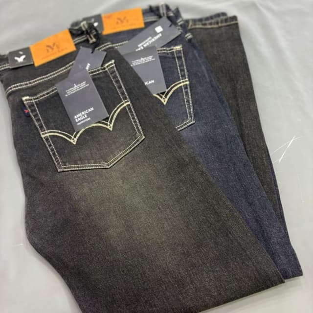 Black, Charcoal, and faded grey Jeans