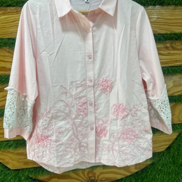 Light Pink and White Shirt