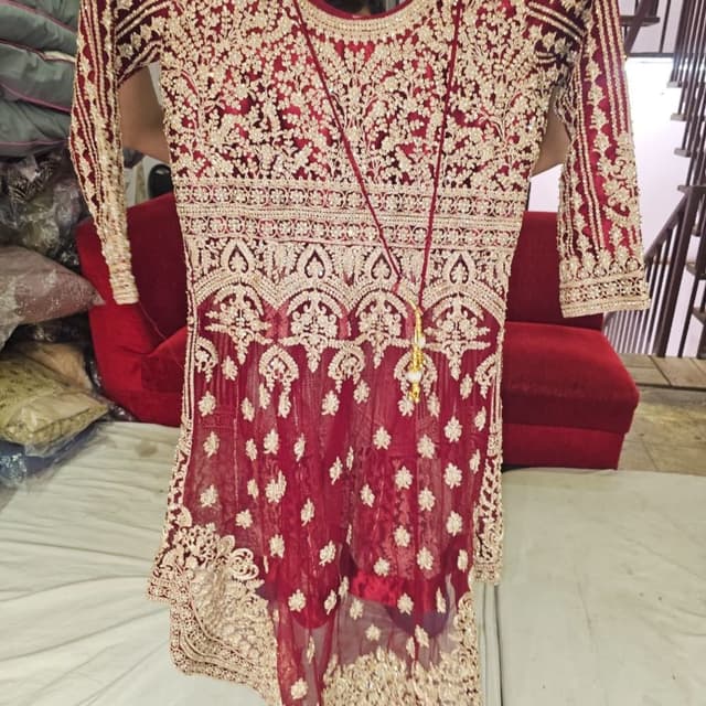 Red and Gold Kurta