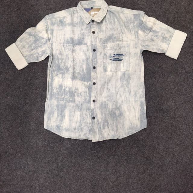 Blue and White Shirt