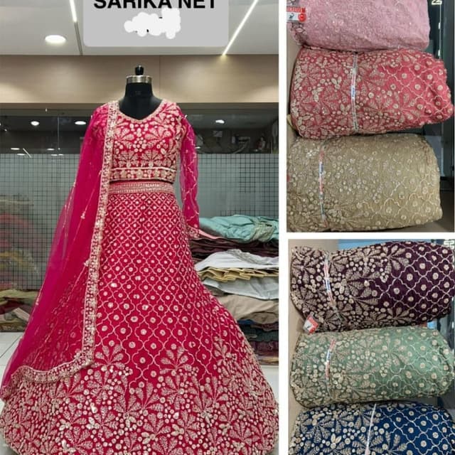 Red and Gold Lehenga Choli