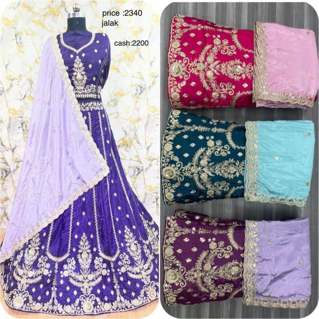 Purple, Gold, Lavender Lehenga Choli