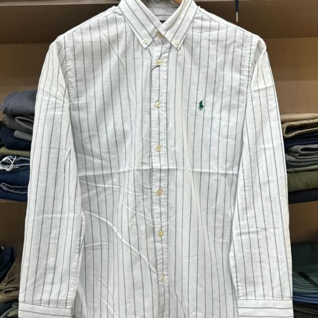White and Green Shirt