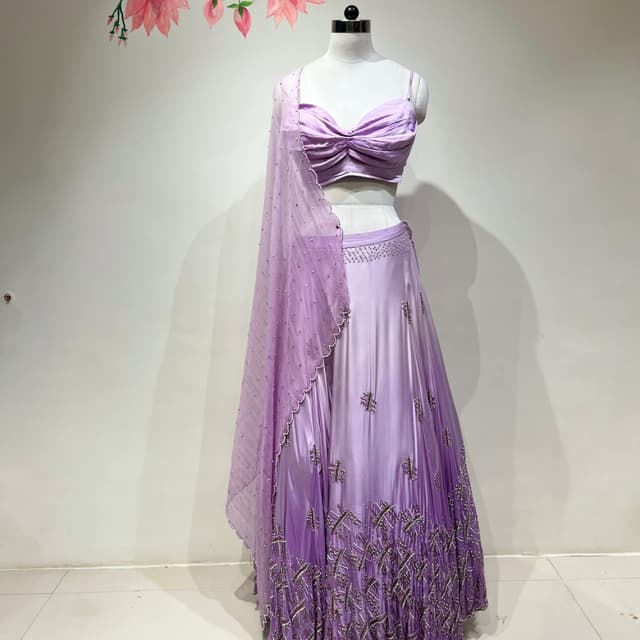 Lavender and Lilac Lehenga Choli