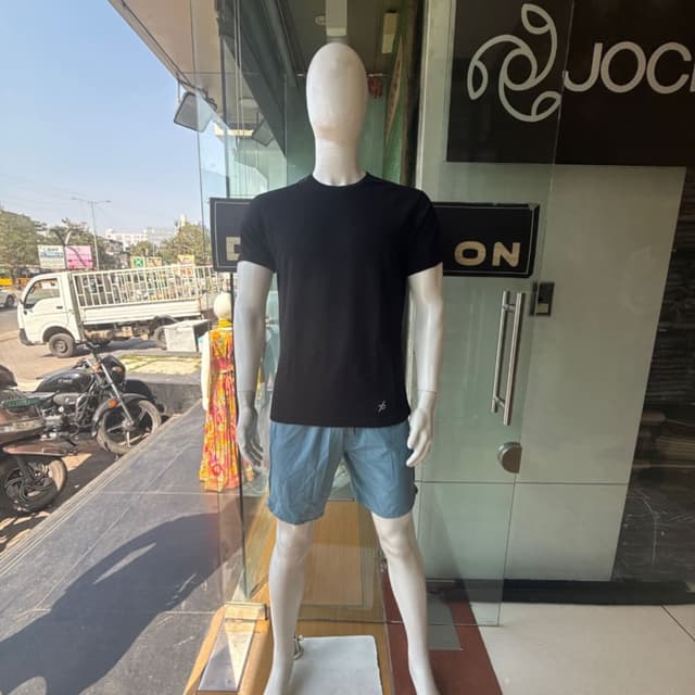 Black and Blue T-shirt and Shorts