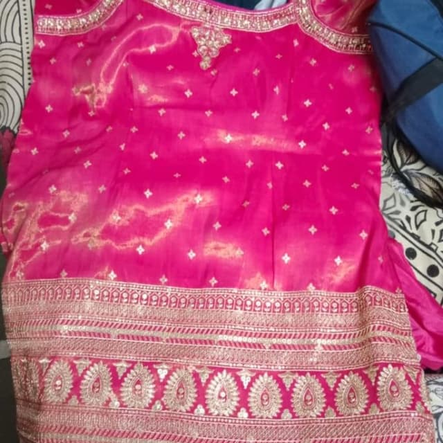 Pink and Gold Kurta