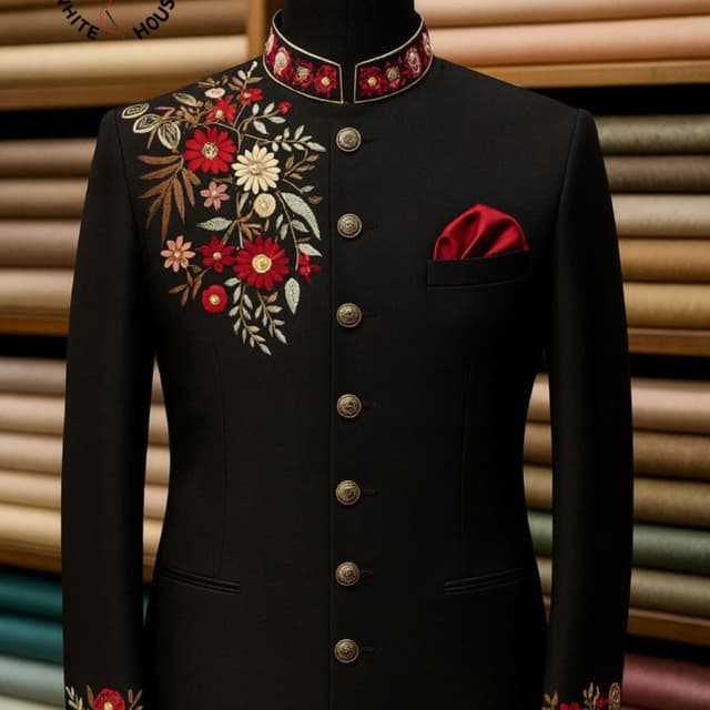 Black, Red, Gold, Green, White Jacket