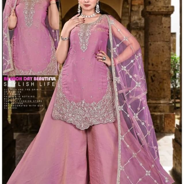 Pink Salwar Kameez with Dupatta