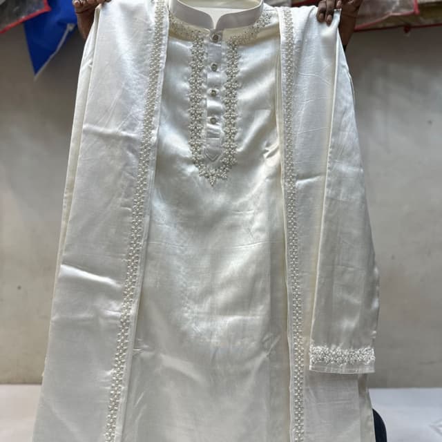 Ivory White Kurta with dupatta