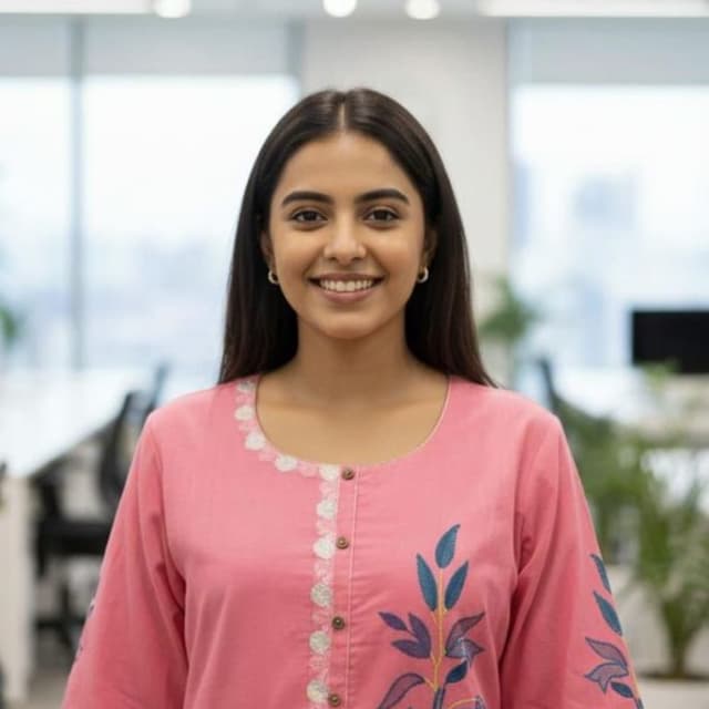 Pink, Blue, White Kurti